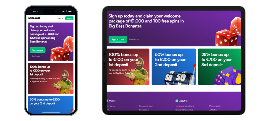 Instaspin Κινητό Αθλητικό Βιβλίο Instaspin Mobile Casino